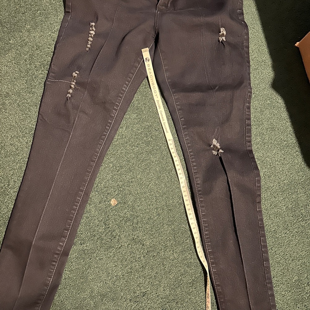 VIP Black Distressed Skinny Jeans